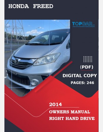 honda freed 2014 owners manual in english